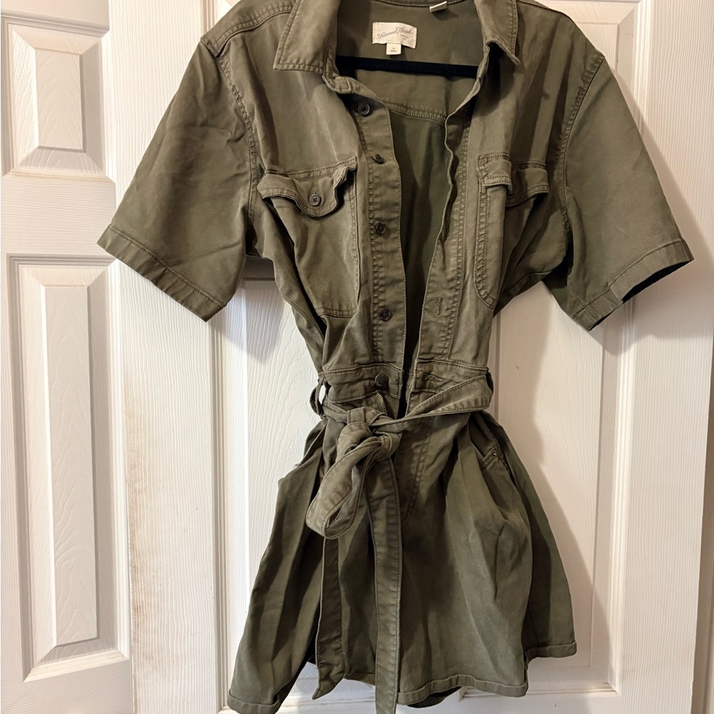 Universal Thread Olive Green Utility Rompe